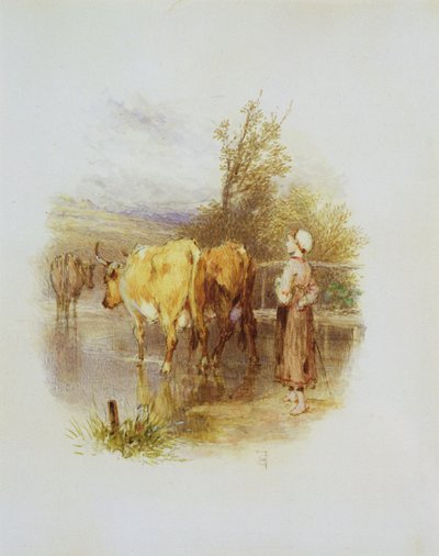 El joven pastor de vacas de Myles Birket Foster